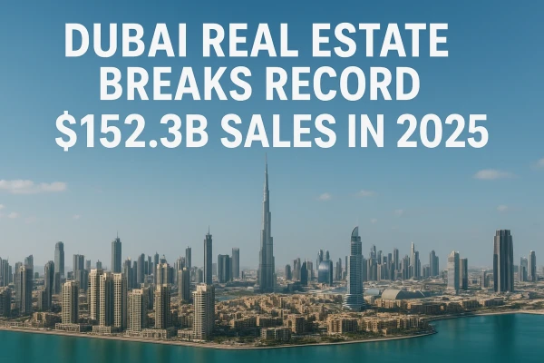 Dubai Real Estate Breaks Record with $152.3B Sales in 2025 — What’s Driving the Boom