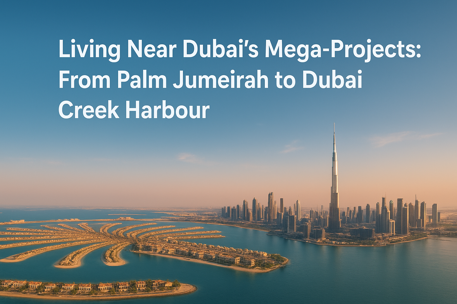 Living Near Dubai’s Mega Projects: From Palm Jumeirah to Dubai Creek Harbour