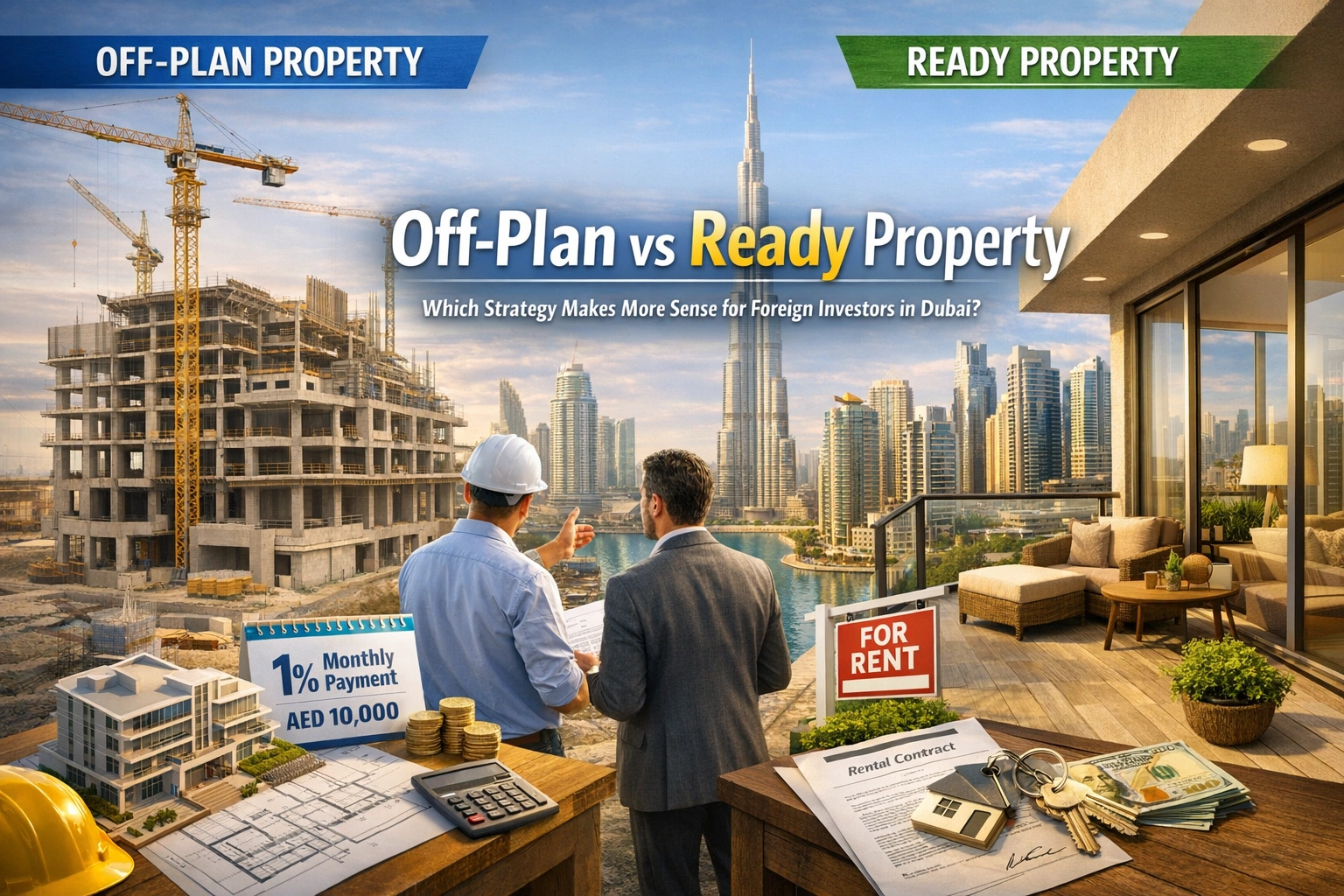 Off-Plan vs Ready Property: Which Strategy Makes More Sense for Foreign Investors in Dubai?