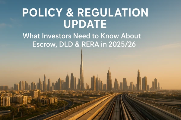 Policy & Regulation Update: What Investors Need to Know About Escrow, DLD & RERA in 2025/26